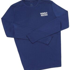 NAVY BLUE Adult Rash Guard Unisex Swim Shirt UPF 50+ UV Sun Protection Tee – New